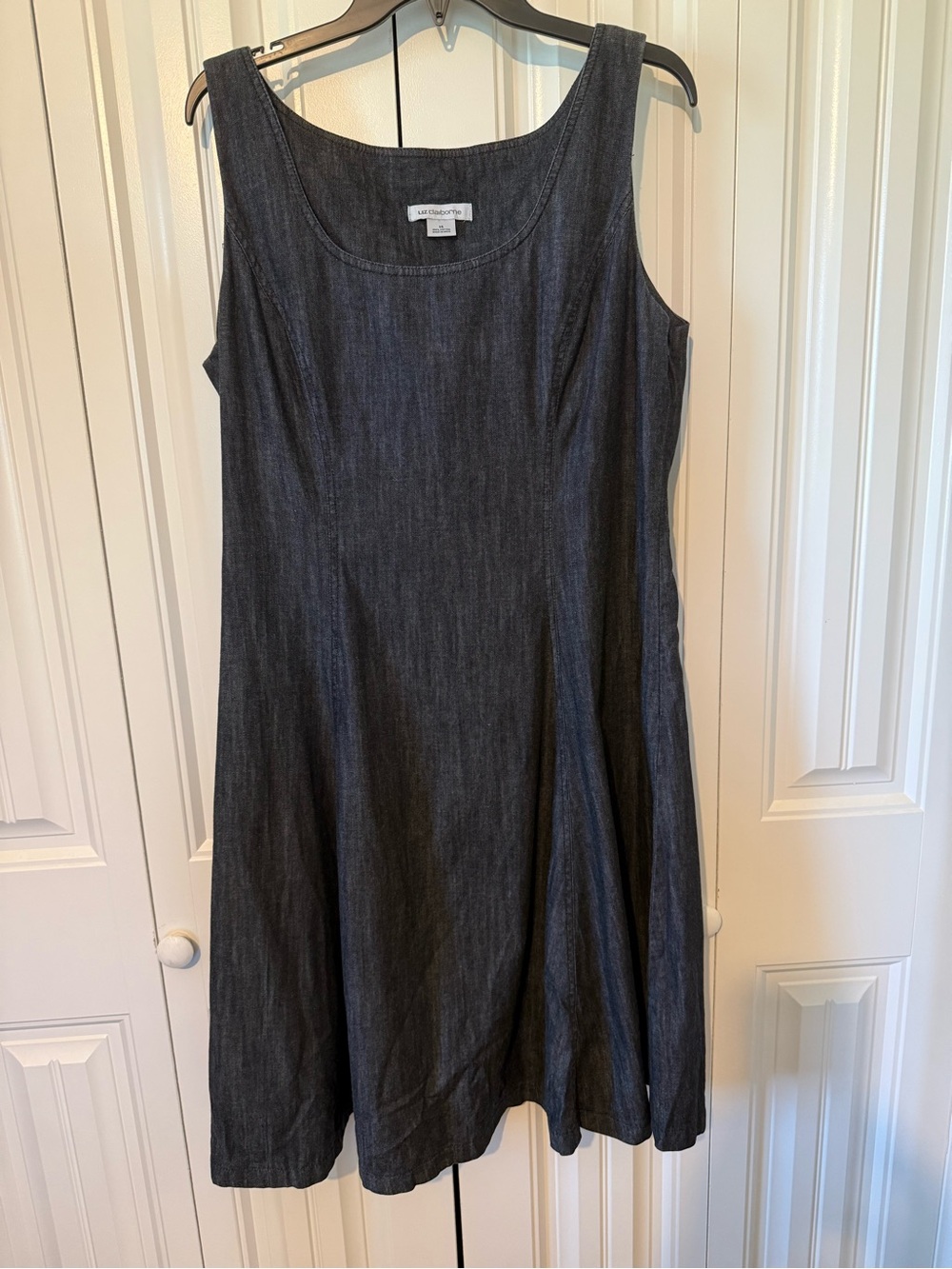 Liz Claiborne Sleeveless A-Line Denim Dress